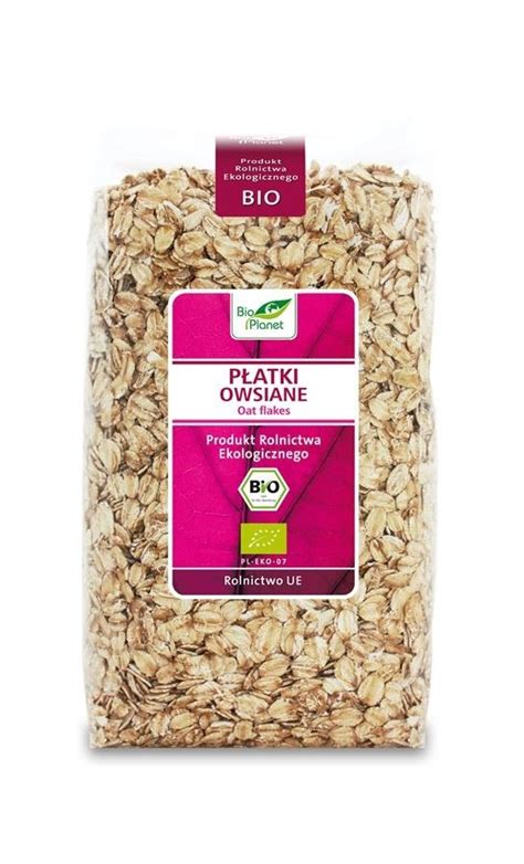 zdrowa żywność ekologiczna i bezglutenowa PŁATKI OWSIANE BIO 600 g