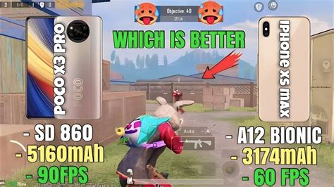 Iphone Xs Max Vs Poco X3 Pro😈 Pubg Tdm Test 1 Vs 1 In 26 Update Ios