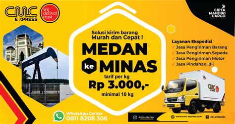 Ekspedisi Medan Ke Minas Murah Tarif Per Kg Min Kg S K