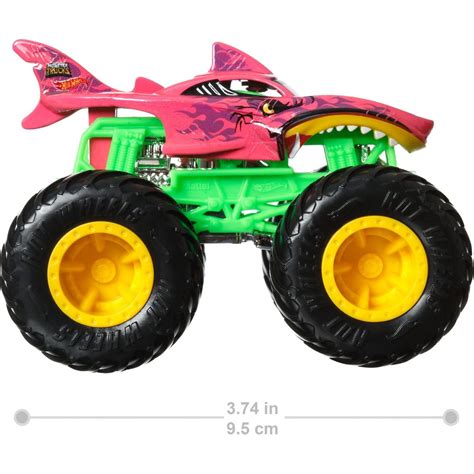 Mattel Hot Wheels Monster Trucks Color Shifters 9 cm Shark Wreak Maxíkovy hračky