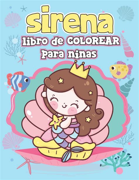 Buy sirena libro de COLOREAR para niñas Lindo y único para colorear