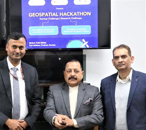 Dr Jitendra Singh Launches DST GeoSpatial Hackathon To Promote