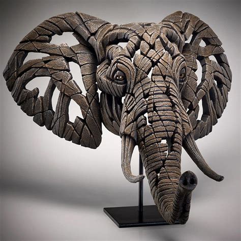 Elephant Bust Edb22 Edge Sculpture By Matt Buckley