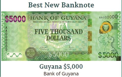 Guyana Wins Regional Award For Upgraded Banknote Guyana Times