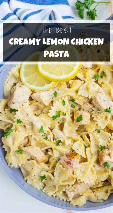 Creamy Lemon Chicken Pasta Pumpkin N Spice