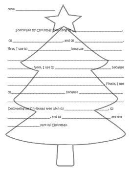 I decorate my Christmas tree (3 point paragraph) by Megan Sowers