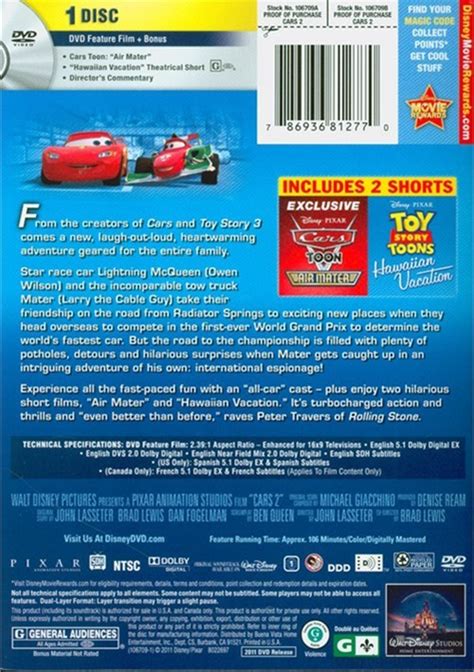 Cars 2 (DVD 2011) | DVD Empire