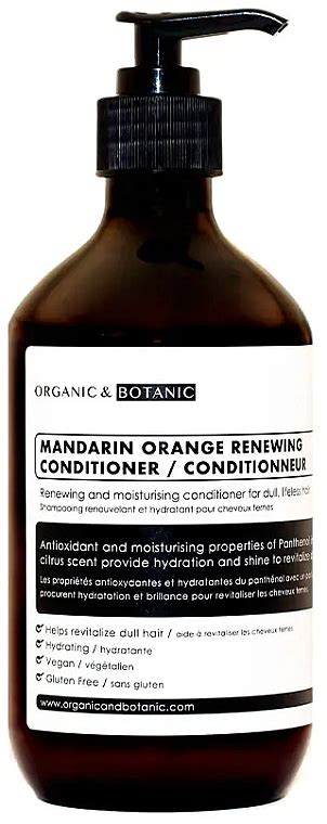 Organic And Botanic Mandarin Orange Renewing Conditioner Revitalizing