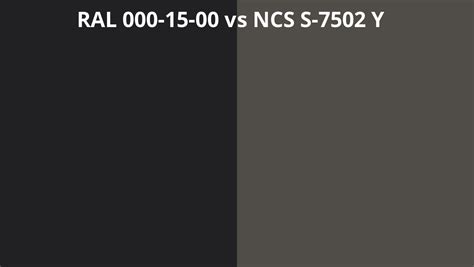 Ral 000 15 00 Vs Ncs S 7502 Y Ral Colour Chart Uk