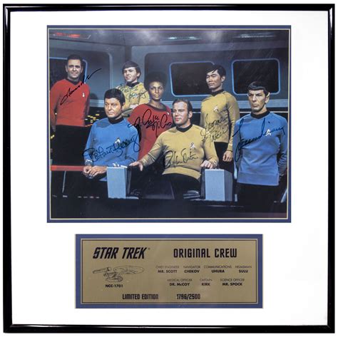 Lot Detail Star Trek Cast Signed Photo Limited Edition Signed By