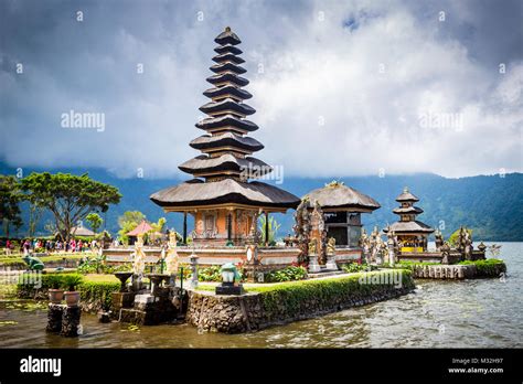 Pura Ulun Danu Bratan Bali Hindu Temple On Bratan Lake Major