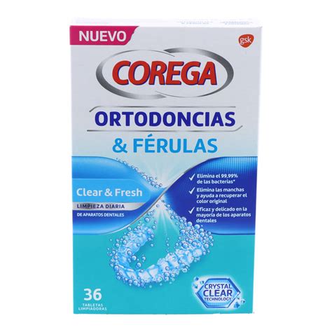 COREGA ORTODONCIAS FERULAS 36 TABLETAS LIMPIAD