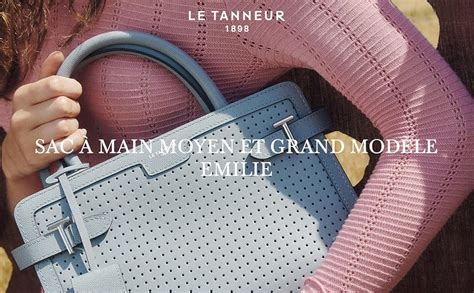 Le Tanneur sac à main sac bandoulière en cuir émilie femme porté