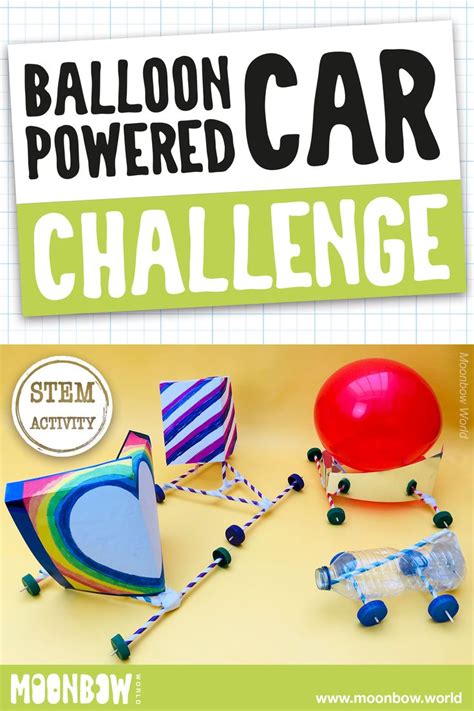 Build A Balloon Powered Car Balloon Cars Stem Activities Balloon