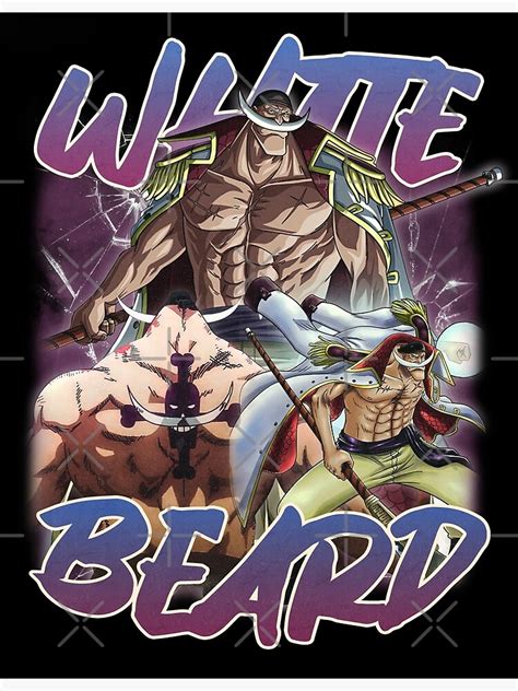 Whitebeard Vintage Bootleg Design V2 Poster For Sale By Ikaxii Redbubble