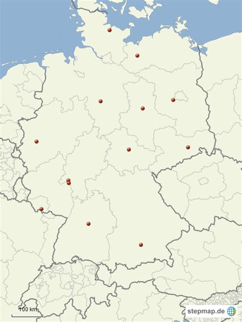 Stepmap Deutschlandbundesländernachbarländer Landkarte Für