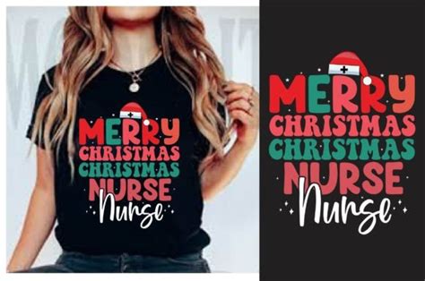 Merry Christmas Nurse Christmas Design Graphic By Creative Design · Creative Fabrica