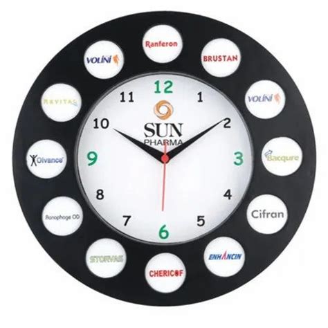 Plastic Wall Mounted Promotional Wall Clocks Size 11 75 Inch Dia At