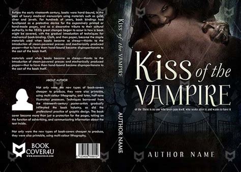 Romance Book cover Design - Kiss Of The Vampire