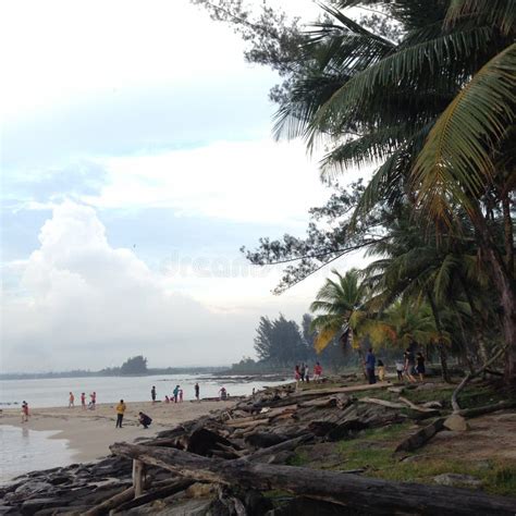 Beach Editorial Image Image Of Batu Tanjung Bintulu 115190250