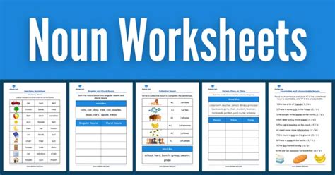 Noun Worksheets | Games4esl