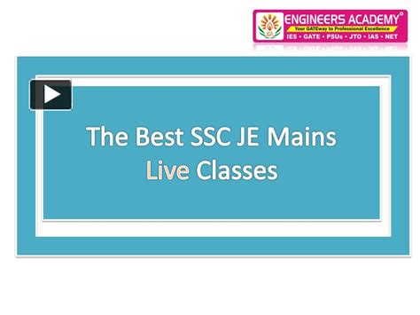 Ppt The Best Ssc Je Mains Live Classes Powerpoint Presentation Free