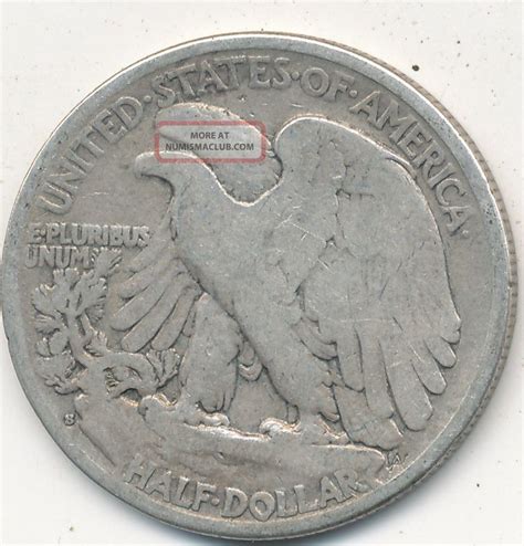 1927 S Walking Liberty Silver Half Dollar Circulated