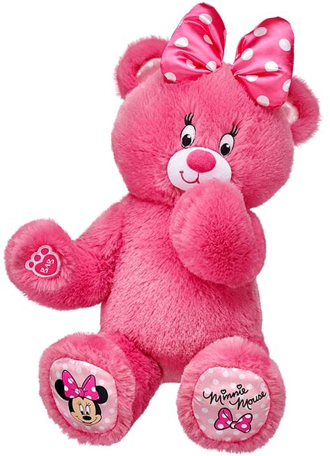 Build a Bear Minnie Mouse Themed Teddy 16 in. Stuffed Plush Toy Animal. This adorable lovable ...