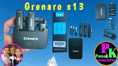 Grenaro S13 Wireless Mic Unboxing Wireless Mic For Mobile YouTube