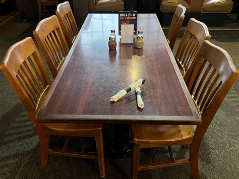 Biddergy Worldwide Online Auction And Liquidation Services 6 X 30 Dining Table And 6 Qty