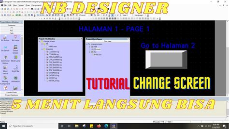 Belajar Hmi Omron Dengan Nb Designer Change Screen Nb Designer