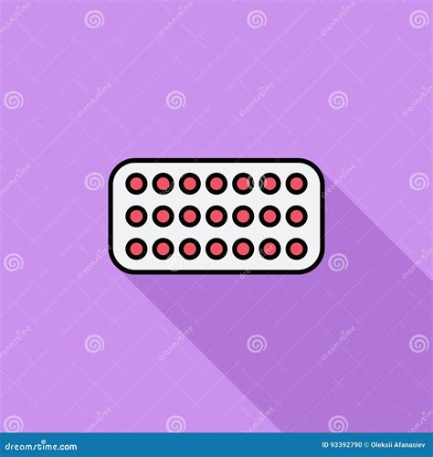 Contraceptive Pills Stock Vector Illustration Of Design 93392790