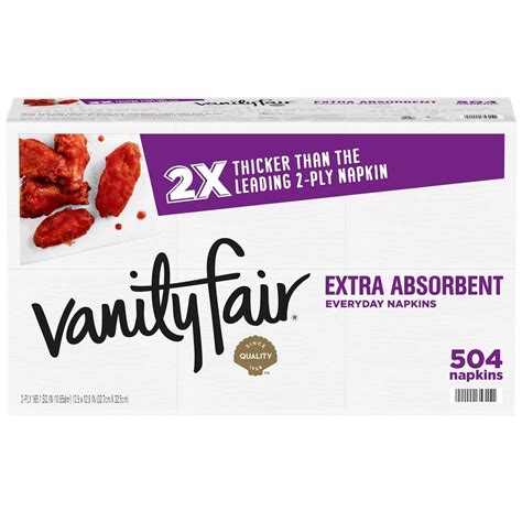 Vanity Fair Soft Strong Extra Absorbent Disposable Paper Napkins