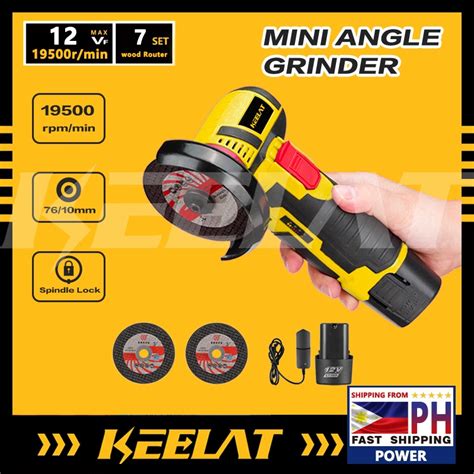 KEELAT KAG004 Mini Cordless Angle Grinder Battery Wireless Rechargeable