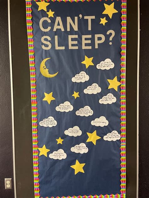 Cant Sleep Bulletin Board Ra Bulletin Boards Ra Bulletins Ra Ideas