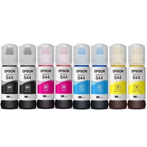 Kit 8 Tinta Epson T544 Para L3110 KaBuM