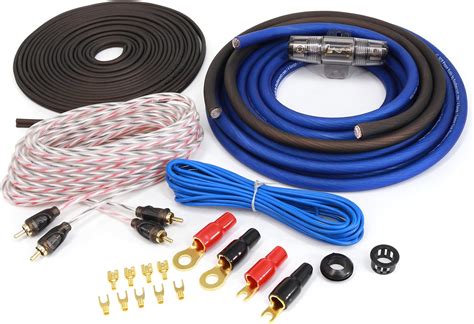 Amazon Stinger Gauge Copper Amplifier Wiring Kit Watt Sub