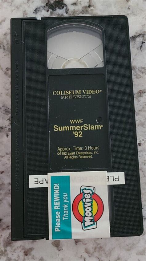 Summerslam 92 VHS Video Tape Vintage WWF Wrestling Macho Man Ultimate