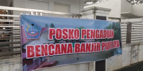 Wakil Bupati Pijay Buka Posko Pengaduan Bencana Banjir