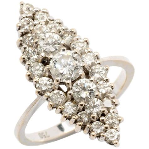 Marcus And Co Art Nouveau Diamond And Pearl Ring At 1stdibs Marcus