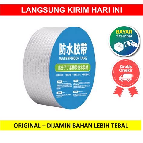 Jual LEM LAKBAN ALUMINIUM ANTI AIR FOIL BUTYL SUPER WATERPROOF ANTI