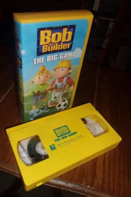 BOB THE BUILDER The Big Game VHS 2001 Clamshell Yellow Tape Classic