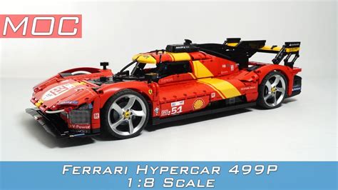 Ferrari P Hypercar Scale Lego Technic Moc Youtube