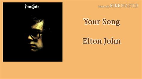 Your Song Elton John Youtube