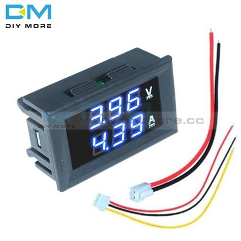 0 28 Inch Mini Digital Voltmeter Ammeter Dc 100v 10a Panel Amp Volt Cu