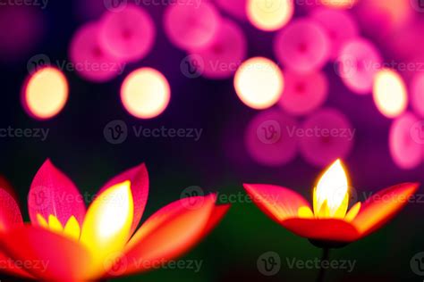 Beautiful glowing flowers. Aurora Blooms. The Mesmerizing Glow of