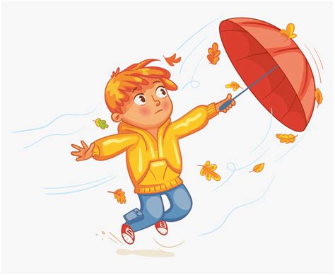 Windy Fall Day Clipart