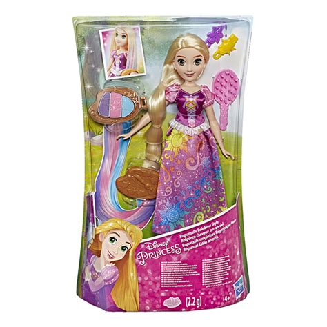 Poupée Raiponce cheveux Arc en ciel 30 cm Poussière d étoile Disney