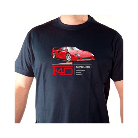 Tee Shirt Auto Ferrari F40 Avomarks