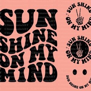 Sun Shine On My Mind Svg Trendy Summer Svg Tan Lines Png Etsy